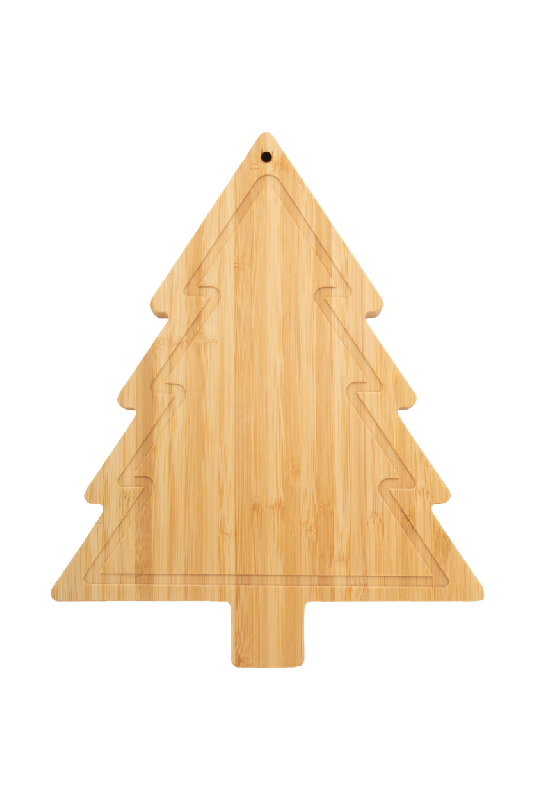 Set Noël de couteaux à fromage - Planche en forme de sapin en bambou avec 2 couteaux en inox_4
