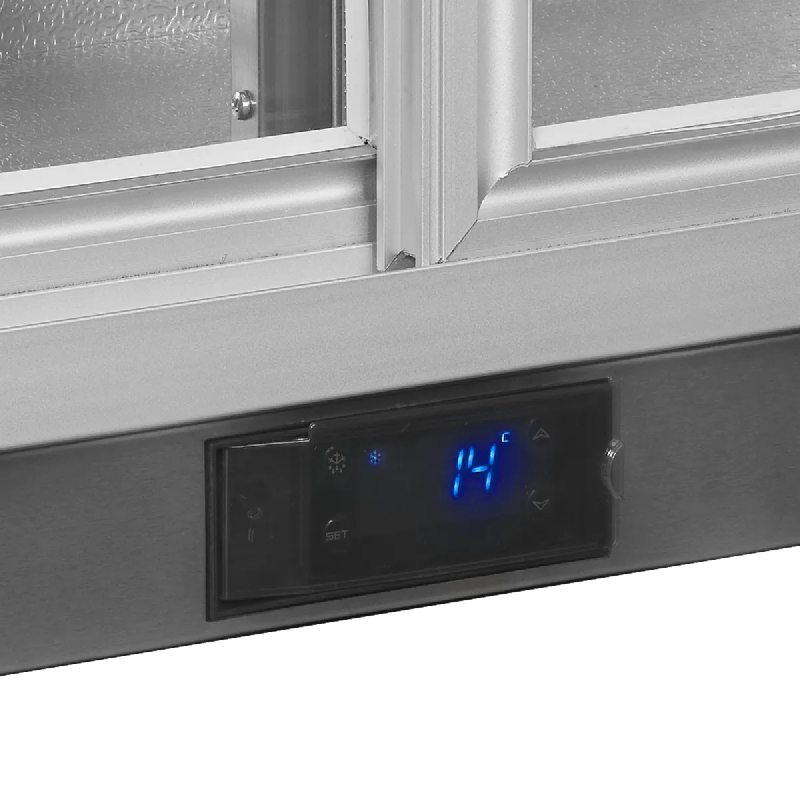 Arrière bar réfrigéré 2 portes BA26SS inox TEFCOLD_4