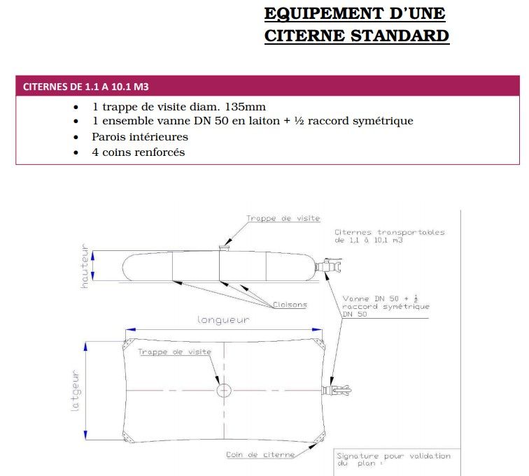 Citernes souples transportables - RCY - 1100 g/m² - pour eau de pluie ou eau potable, volumes de 0,5 à 10 m³_5