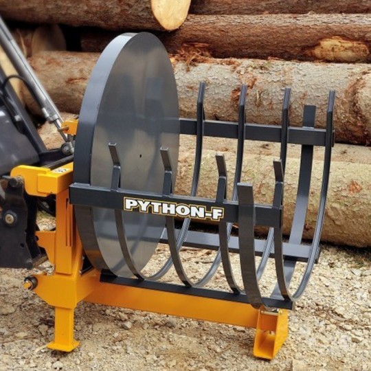 Fagoteuse à bois hydraulique Uniforest Python HF - attelage chargeur EURO et 3-points_4