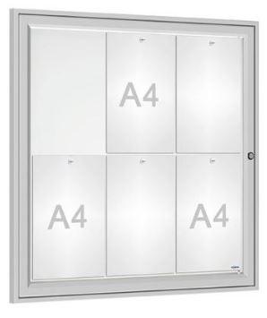 Vitrine extérieure Tradition anodisé - Affichage simple face - Épaisseur 30 mm - Plexi chocs 4 mm_4