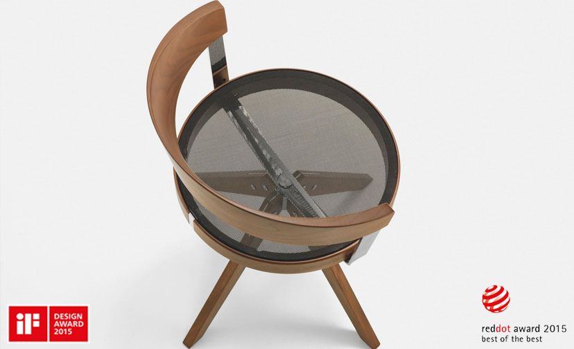 G 125 - chaise de bureau pivotante en bois - Girsberger France - design Mathias Seiler_4