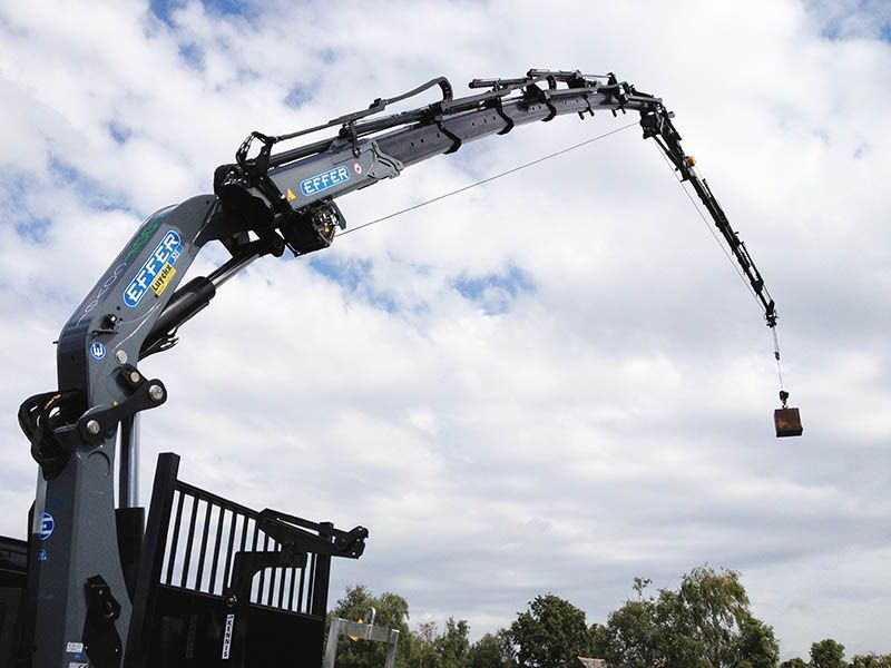 Grue auxiliaire Big 525 - Effer - pression 380 bar - meilleur rapport couple de levage/poids_4