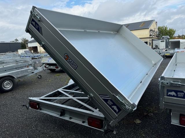 Remorque Tri-benne SARIS HEAVY DUTY - 406 x 204 cm - PTAC : 3500 kg - 2 Essieux - Freinée - Pompe Electrique - Référence D2413_4