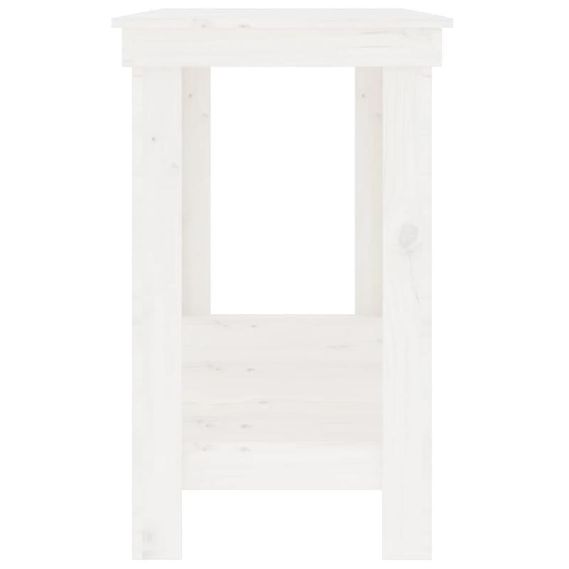Vidaxl banc de travail blanc 140x50x80 cm bois de pin massif 822507_4