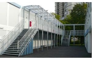 Escaliers droits à géométrie variable - Bombrun - en acier galvanisé conformes normes NF E85-015_4