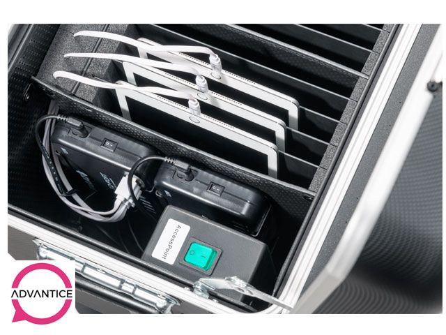 Paraproject Case U20 Plus - Classe mobile pour 20 tablettes avec kit réseau et charge ultra-rapide_4