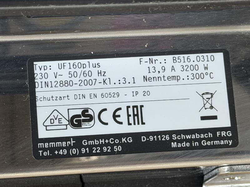 Étuve Memmert UF160plus_4