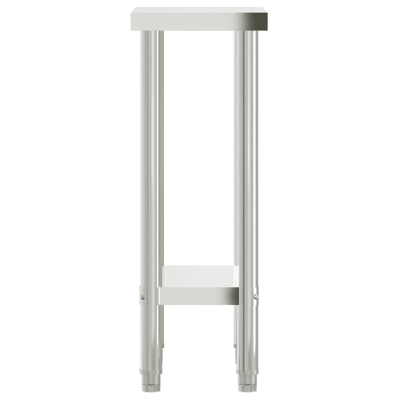 Vidaxl table de travail de cuisine 55x30x85 cm acier inoxydable 376450_4