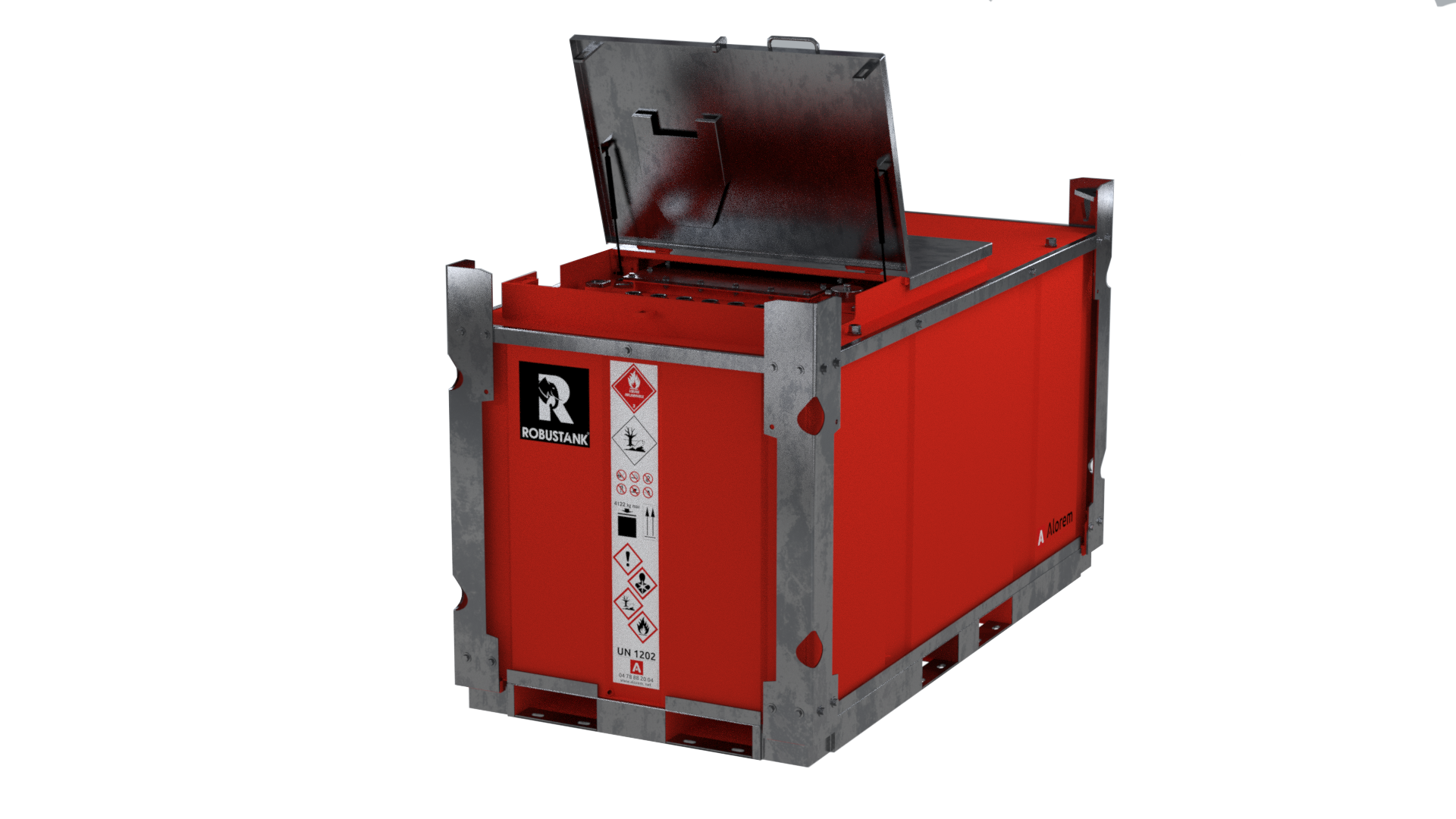 Cuve de transport de gasoil Robustank Performance - 928L à 2829L - homologuée UN/ADR - acier double paroi_4