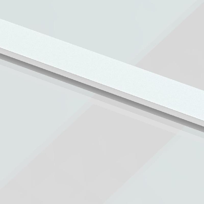 Vidaxl porte coulissante blanc 76x205 cm verre trempé aluminium 155204_4