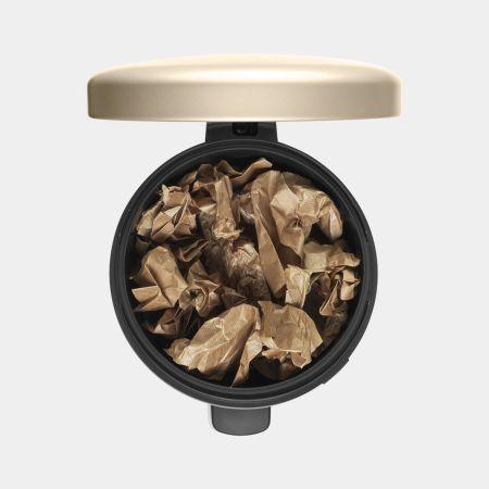 Poubelle à pédale NewIcon 20 litres - Metallic Gold - Design intemporel - Anti-odeurs et fermeture douce_4