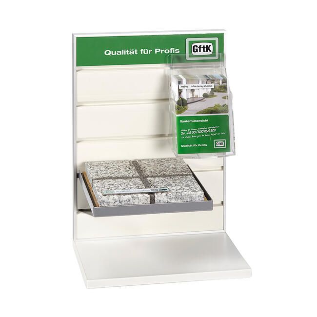 Flexislot - meuble présentoir en aluminium et bois - VKF Renzel - simple face - 300x450x200 mm_4