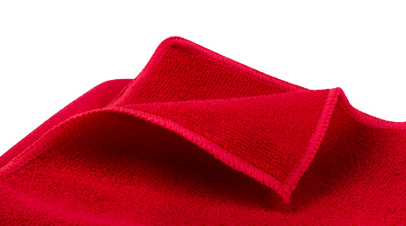 Serviette en microfibre - grande taille - 310 g/m² - couleur rouge - poids 470 g_4