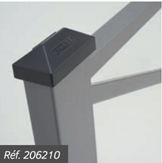 Barrière ORLEANS - Protection pour établissements scolaires et universitaires - Longueur 1470 mm - Cadre simple croix ou grillagé_4