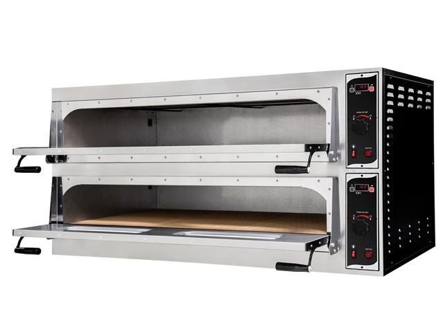 Four à pizza électrique Virtuoso99TOP - Grande fenêtre vitrée - Tout refractaire - 18 pizzas Ø 35 ou EN6040  | Prismafood - Commandes digitales_4