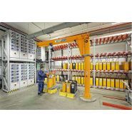 Potence sur fût VS - Abus levage - capacité 6.3 tonnes - rotation 360° - portée jusqu'à 10m_4
