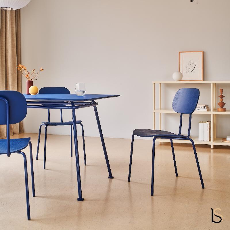 Table de Designer New Shool - MDD - 160, Bleu_4