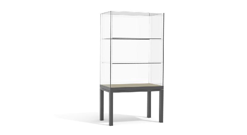 Vitrine haute muséographique  sur mesure et fabriquée en France_4
