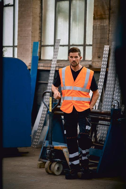 Gilet haute visibilité YHVW100ASFR - LSF (chaleur et flamme), antistatique, bandes réfléchissantes, normes ISO 20471 classe 2_4