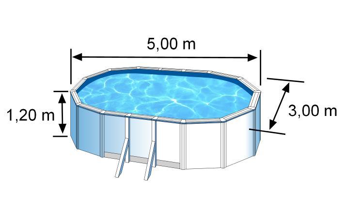 Piscine ovale acier 5,27m x 3,27m x h: 1,22m - filtration à cartouche - renforts apparents_4