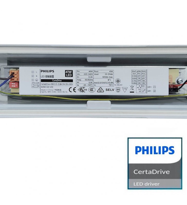 Réglette LED intégrée - Drivers Philips - 60 cm - 20W - 2000 Lumens - IP65 - réf REGTRIPH60CCT_4