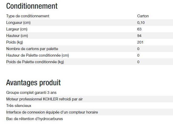 Groupe électrogène Diesel 6000 A Silence U Export - Kohler - Puissance max 5,40 kW - 60 Hz - 240 V_4