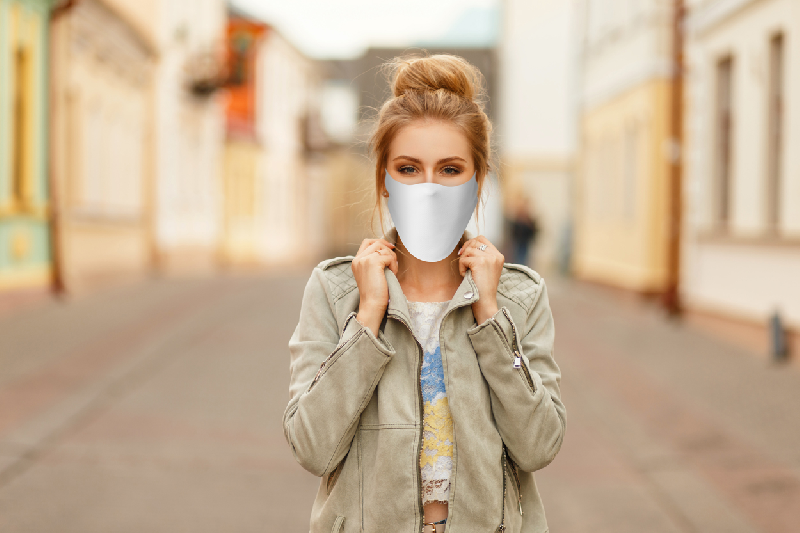 Masque facial en polyester respirant - Séchage rapide - Taille unique adulte_4