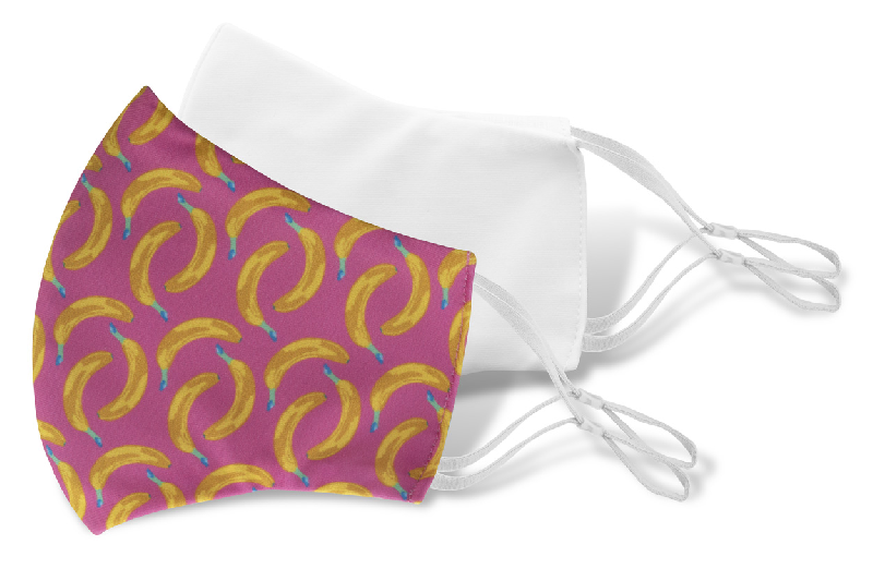Masque facial personnalisé - lavable, réutilisable, impression sublimation, taille adulte - 100% polyester et coton_4