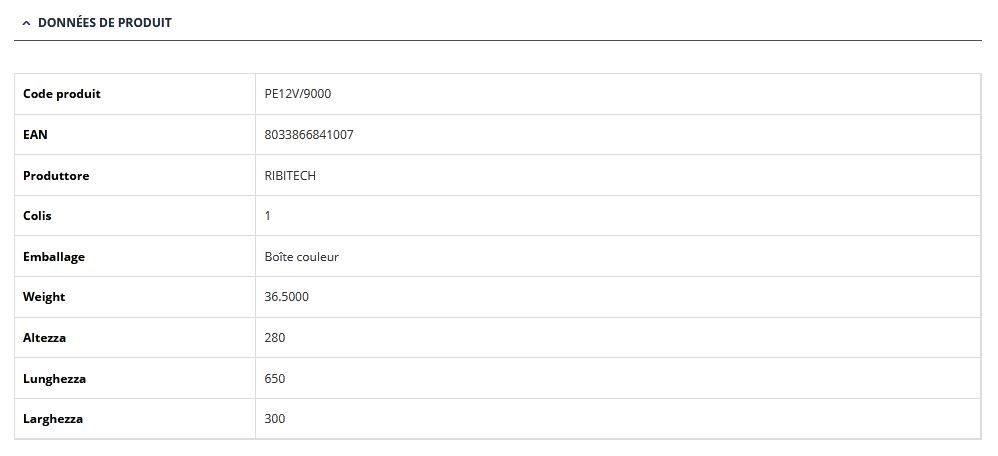 Treuil électrique PE12V/9000 Ribitech - Ribimex - Traction 4000 kg - 12V avec câble acier 29m et accessoires inclus_4