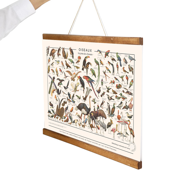 Porte-Affiche Magnétique en Bois Blanc - 30 cm - Réf : 213301_4