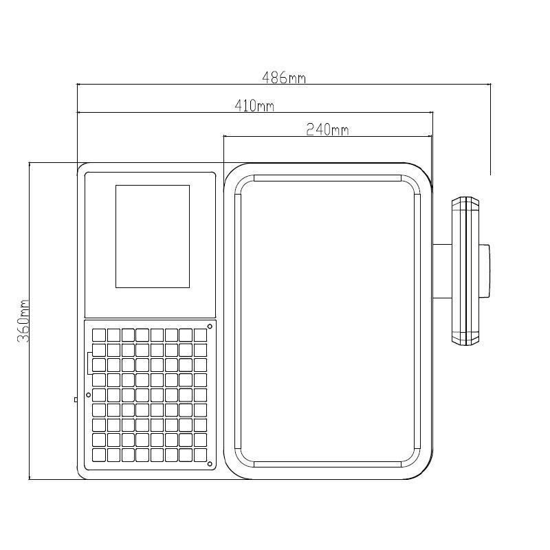 Balance programmable avec clavier à membrane détachable et lavable