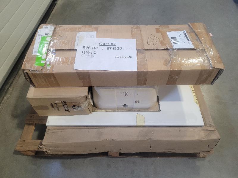 Paillasse de laboratoire en grés avec évier 750 x 900mm + dosseret de 150mm_4