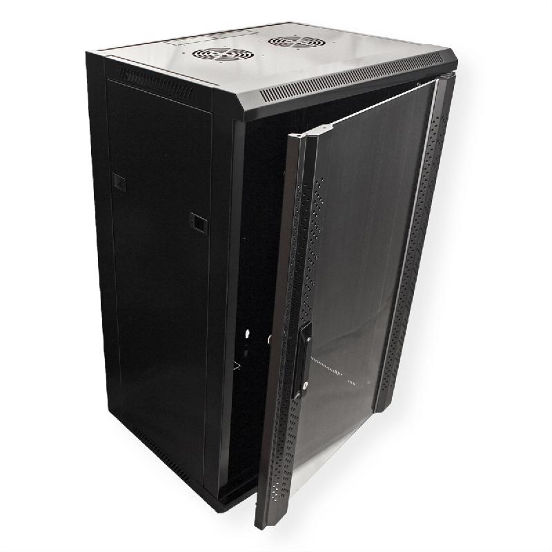 VALUE Armoire murale 18 UH (HxLxP) 901x570x450mm , noir_4