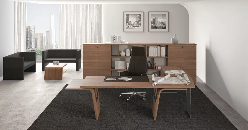 Bureau de Direction design Italien piètement intérieur So Luna_4