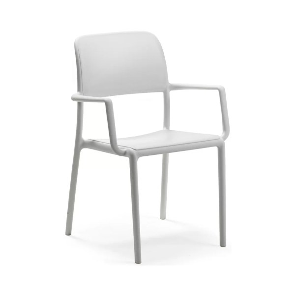 Fauteuil en résine RIVA - Stamp - Design épuré, empilable et léger pour usage extérieur_4