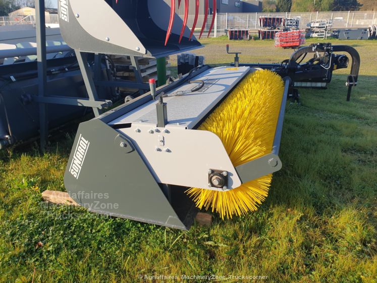 Godet balayeur à brosse rotative Sonarol LS SNR 2400 - Attelage Euro - Largeur 2400 mm - Neuf_4