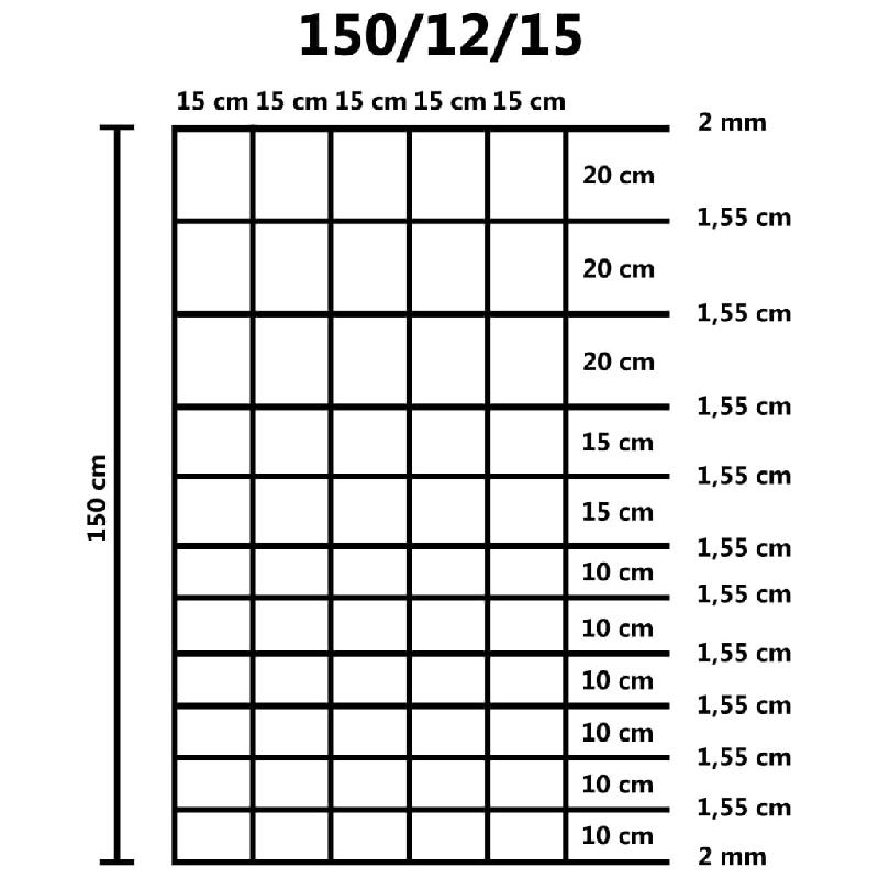 Vidaxl clôture de jardin acier galvanisé 50 m 150 cm argenté 149505_4