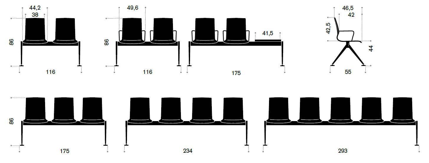 CUERVA - Siège bois sur poutre avec piètement métallique et options personnalisables_4