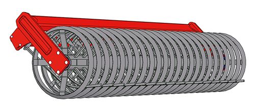 Outil agricole équipé de versoirs latéraux sur les dents extérieures