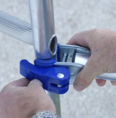 Échafaudage roulant aluminium Totem 2 Box 250 - Comabi SNC - hauteur de travail max. 9,85 m - liaison échelon/montant sertie_4