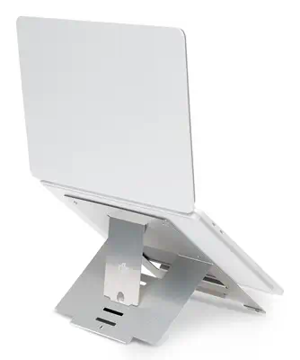 Support pour ordinateur portable R-Go Riser Flexible, pliable et réglable, ergonomique, aluminium Hy_4