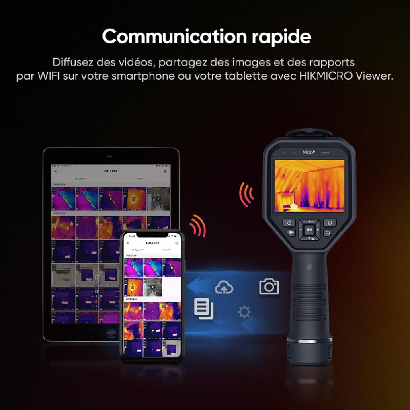 HM-TP21S-3AQF/W-M11W | Caméra thermique HIKMICRO M11W 192 x 144 px, -20°C à +550°C, écran tactile 3.5'', 25 Hz, pointeur laser, WiFi_4