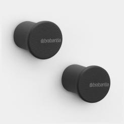 Crochets à serviettes MindSet - Lot de 2 - Mineral Infinite Grey - Aluminium - Brabantia - Supporte jusqu'à 2 kg_4