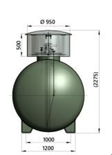 Stockage GPL et fuel avec citerne à gaz enterrée - Alcane