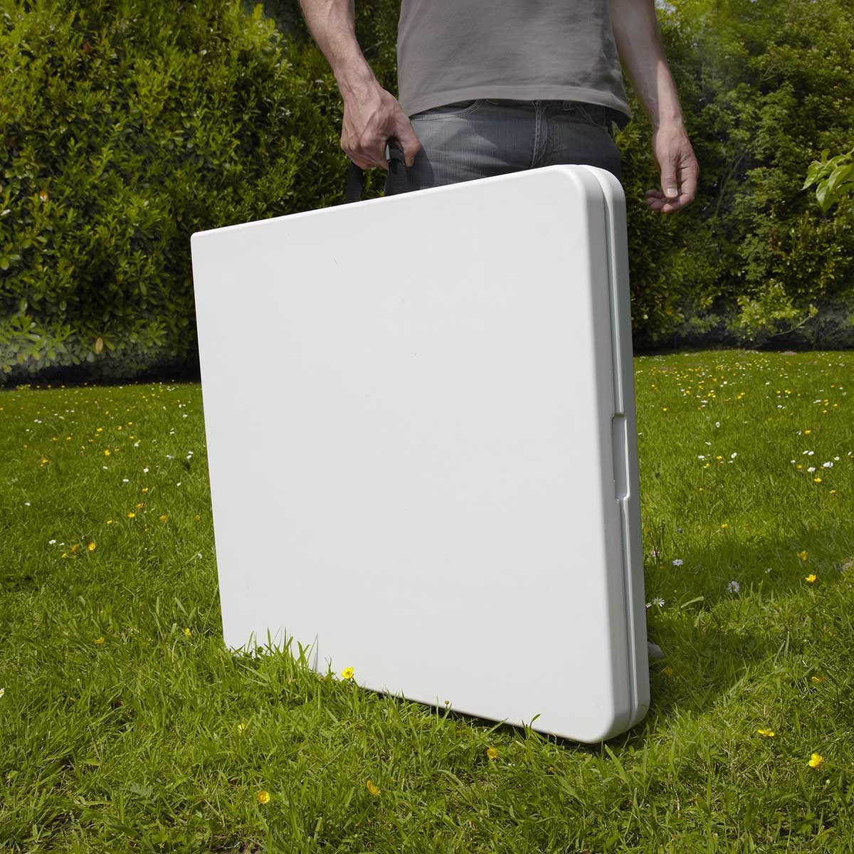 Table pliante portable 152 cm - 6 places - PEHD - usage intérieur/extérieur - charge 120 kg_4