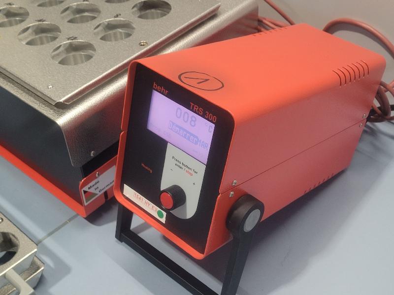 Bloc chauffant / minéralisateur dco csb 12/e behrotest + unité de commande trs 300 behr labor-technik_4