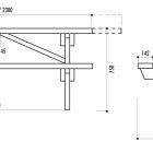 Table Pique Nique Berlin en pin du Nord traité autoclave classe IV certifié FSC à poser_4