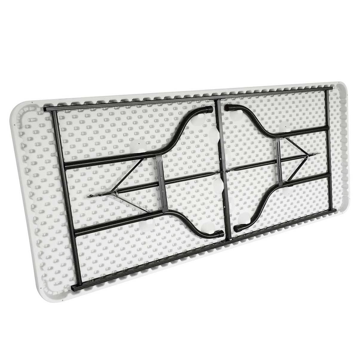 Table pliante monobloc 183 cm - 8 places - Polyéthylène haute densité et acier époxy - Intérieur/Extérieur - Charge 200 kg_4