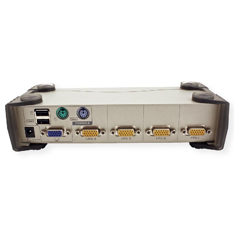 Aten cs84u switch kvm vga, ps/2+usb, 4 ports_4
